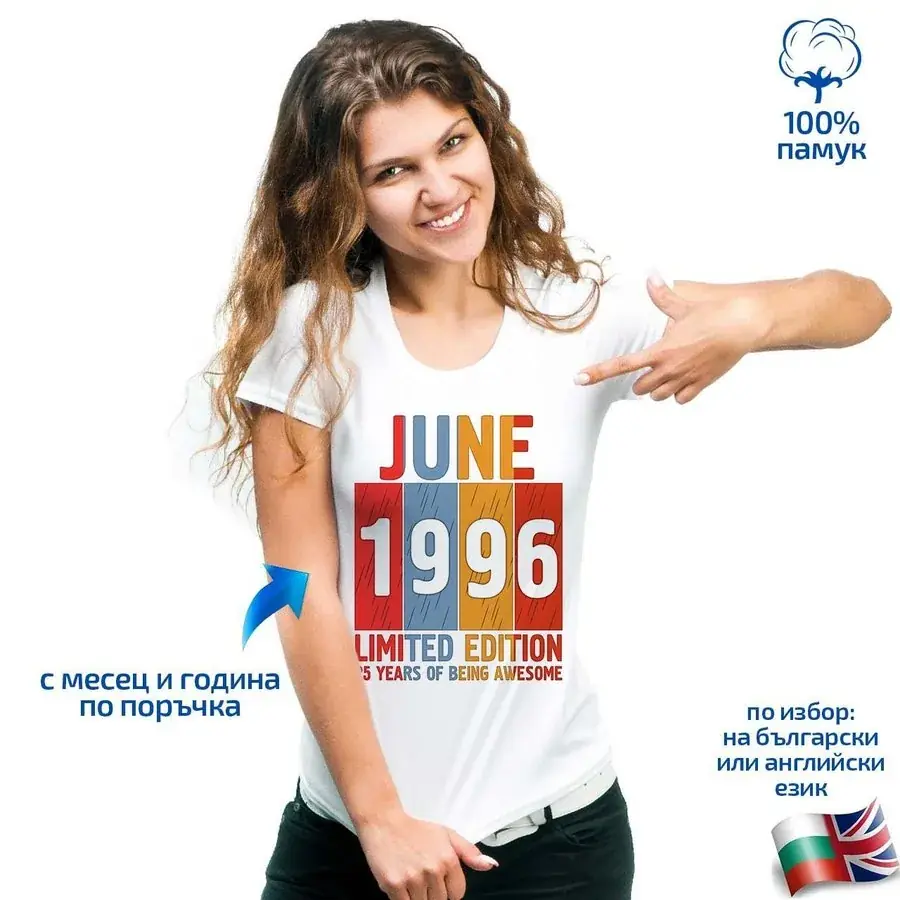 Дамска тениска за рожден ден Limited Edition