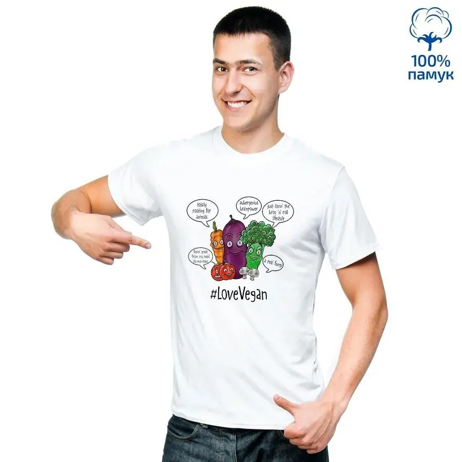 Мъжка тениска #LoveVegan