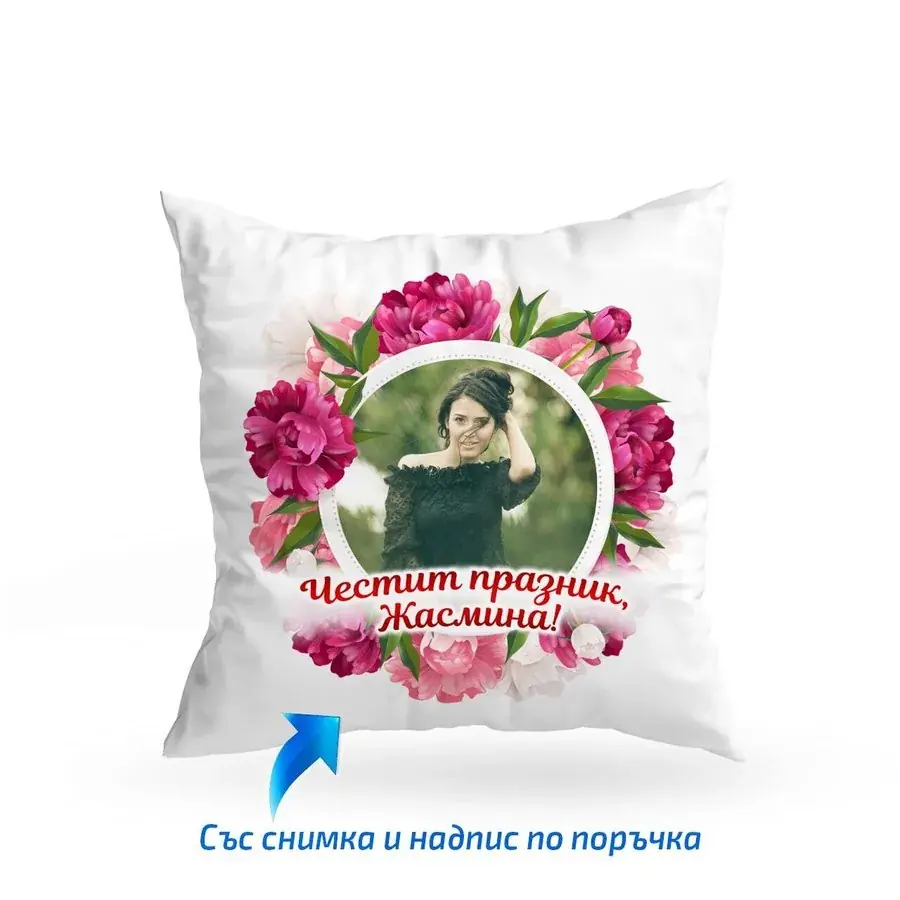 Възглавница с цветя дизайн 4